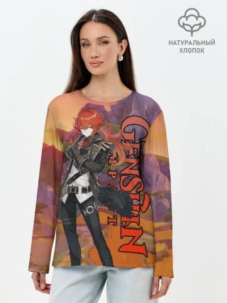 Лонгслив женский. Хлопок / DILUC