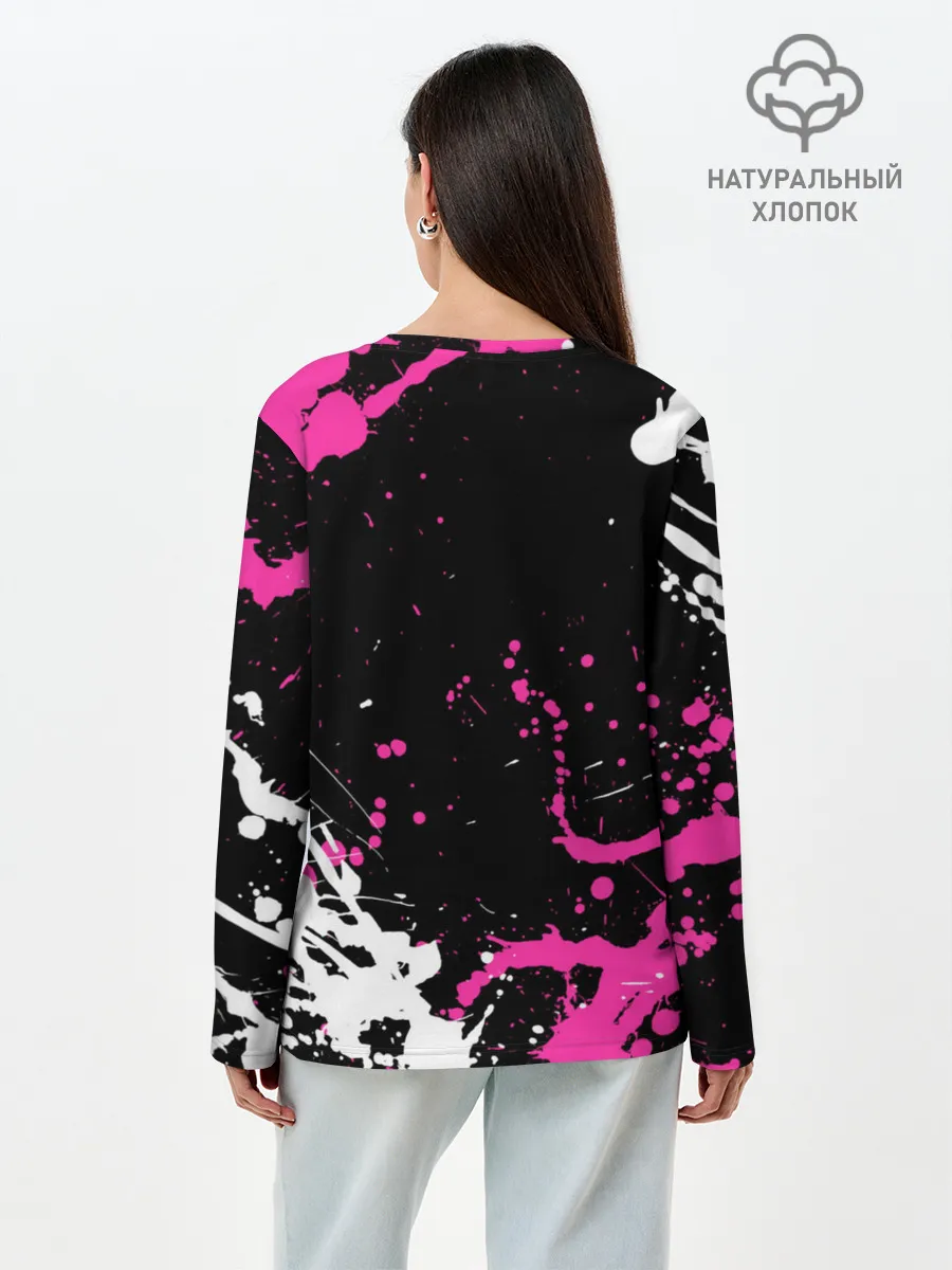 Лонгслив женский. Хлопок / Boyfriend