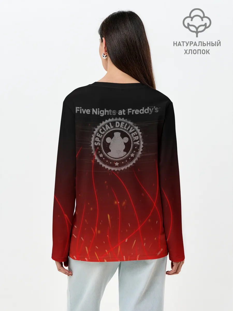 Лонгслив женский. Хлопок / FNAF FREDDY