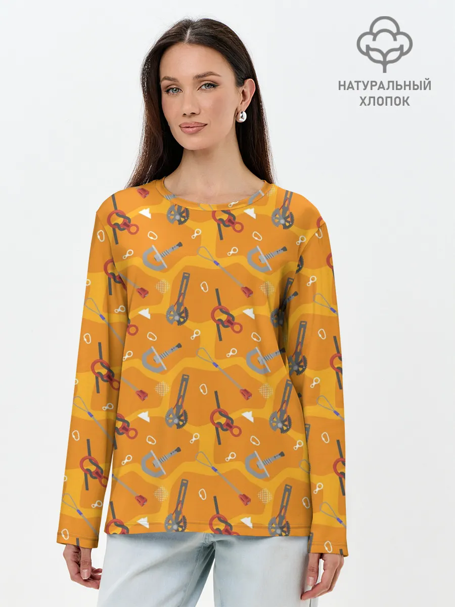 Лонгслив женский. Хлопок / Снаряжение Альпиниста