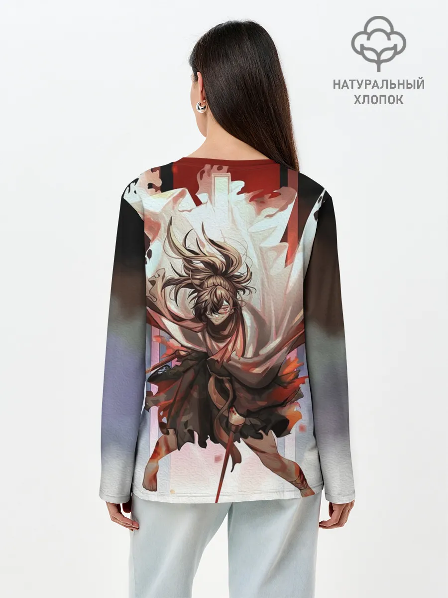 Лонгслив женский. Хлопок / ХЯККИМАРУ | ДОРОРО