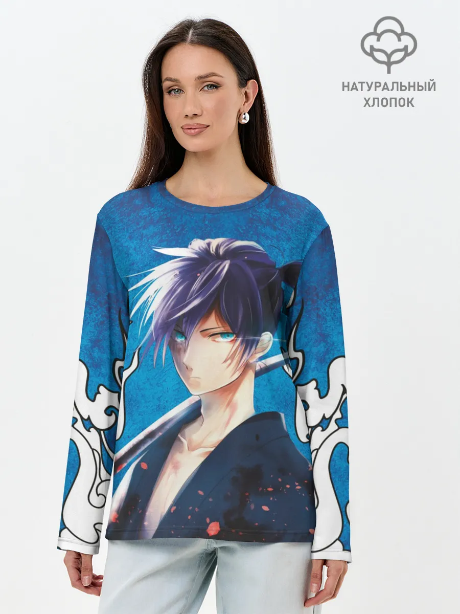 Лонгслив женский. Хлопок / Бездомый Бог Ятогами