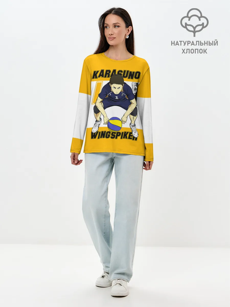 Лонгслив женский. Хлопок / Дайчи Савамура | Haikyu!!
