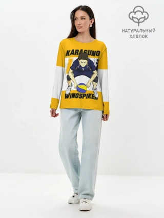 Лонгслив женский. Хлопок / Дайчи Савамура | Haikyu!!