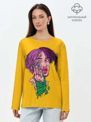 Лонгслив женский. Хлопок / Плавленый Лил Пип