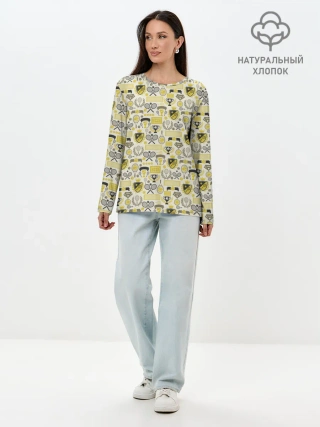 Лонгслив женский. Хлопок / Кубок Дэвиса