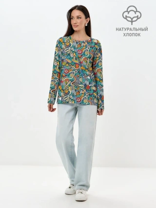 Лонгслив женский. Хлопок / Sport