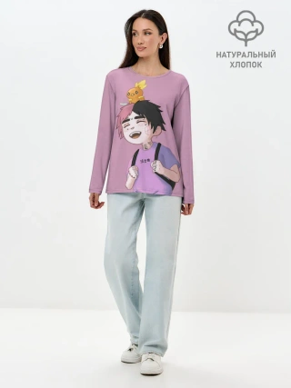 Лонгслив женский. Хлопок / Young Lil Peep