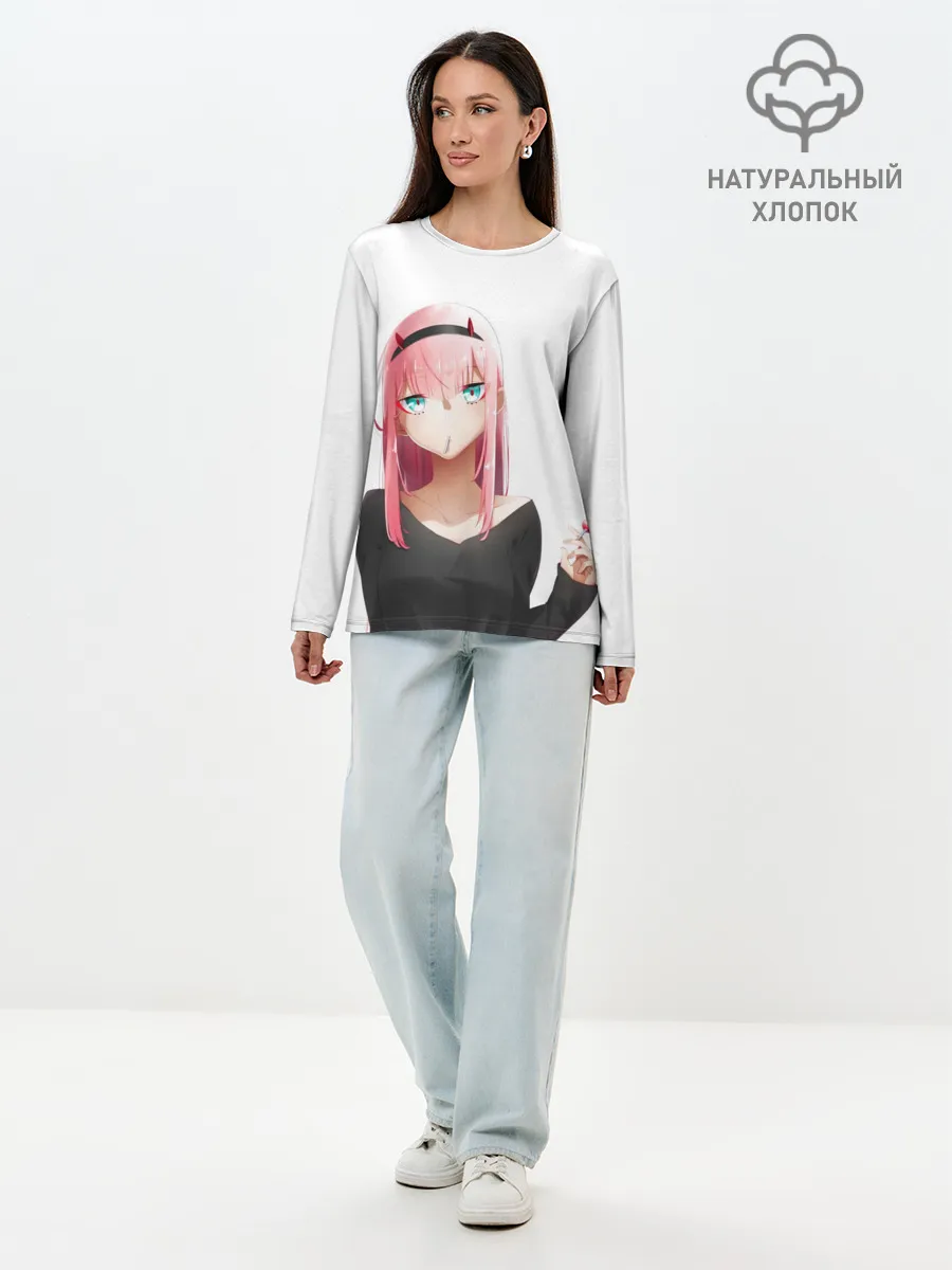 Лонгслив женский. Хлопок / ZERO TWO | 002