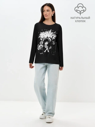 Лонгслив женский. Хлопок / 0:01