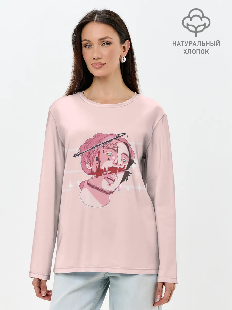 Лонгслив женский. Хлопок / Super Lil Peep