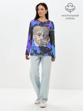 Лонгслив женский. Хлопок / Lil Scull