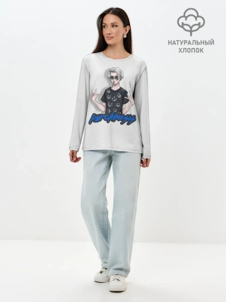 Лонгслив женский. Хлопок / Pyrokinesis Star