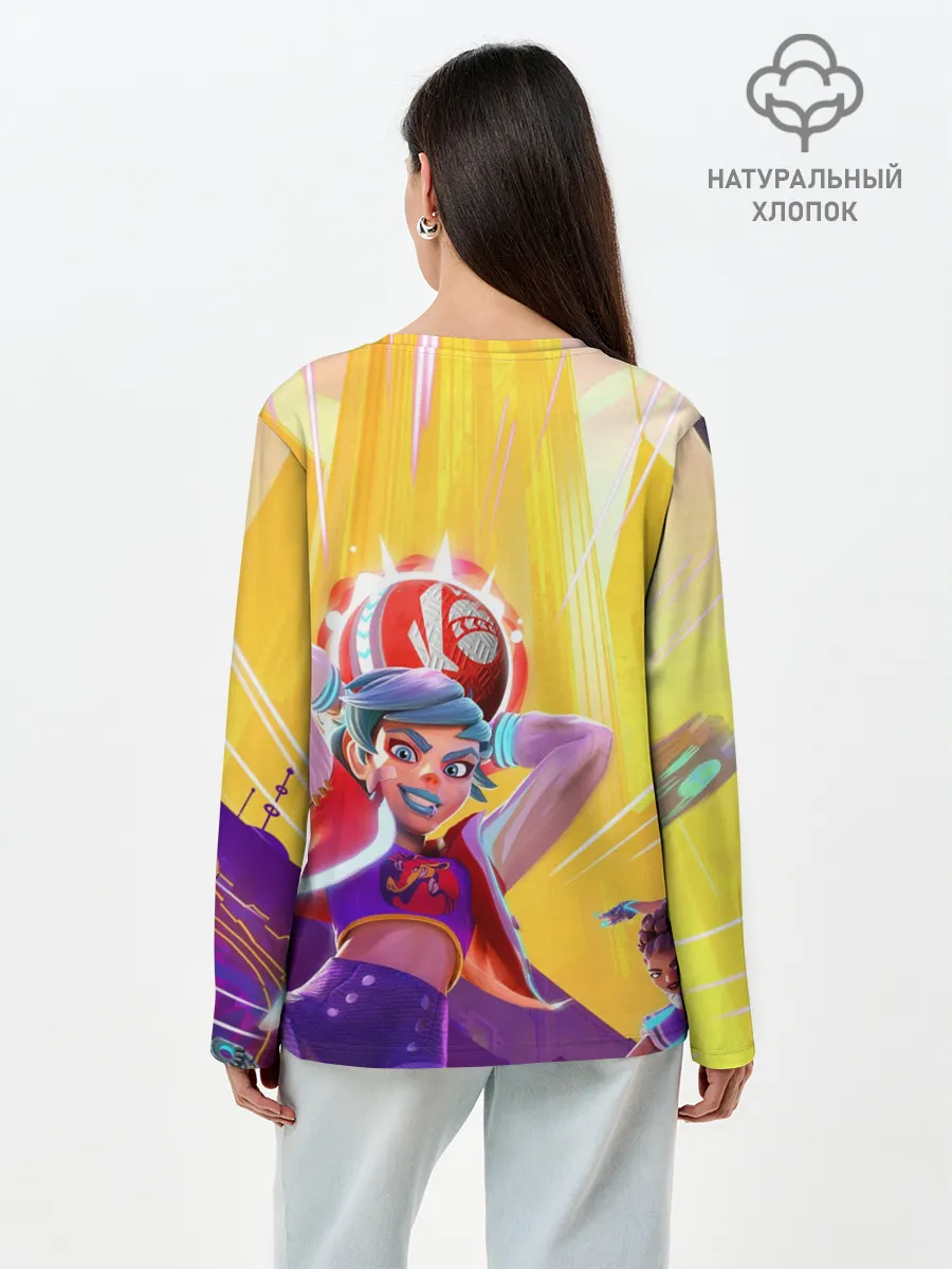 Лонгслив женский. Хлопок / Knockout City