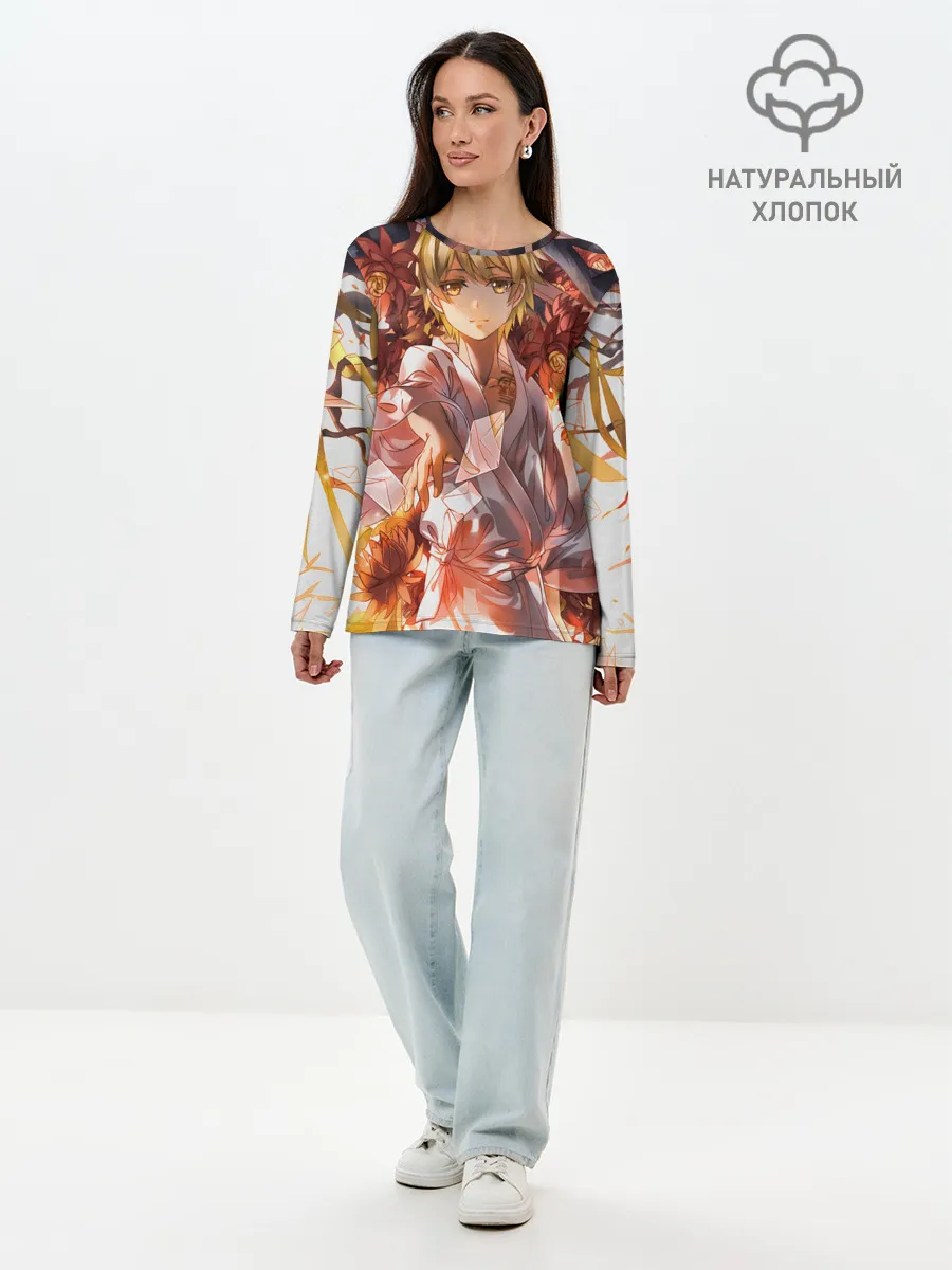 Лонгслив женский. Хлопок / Священный сосуд Секи