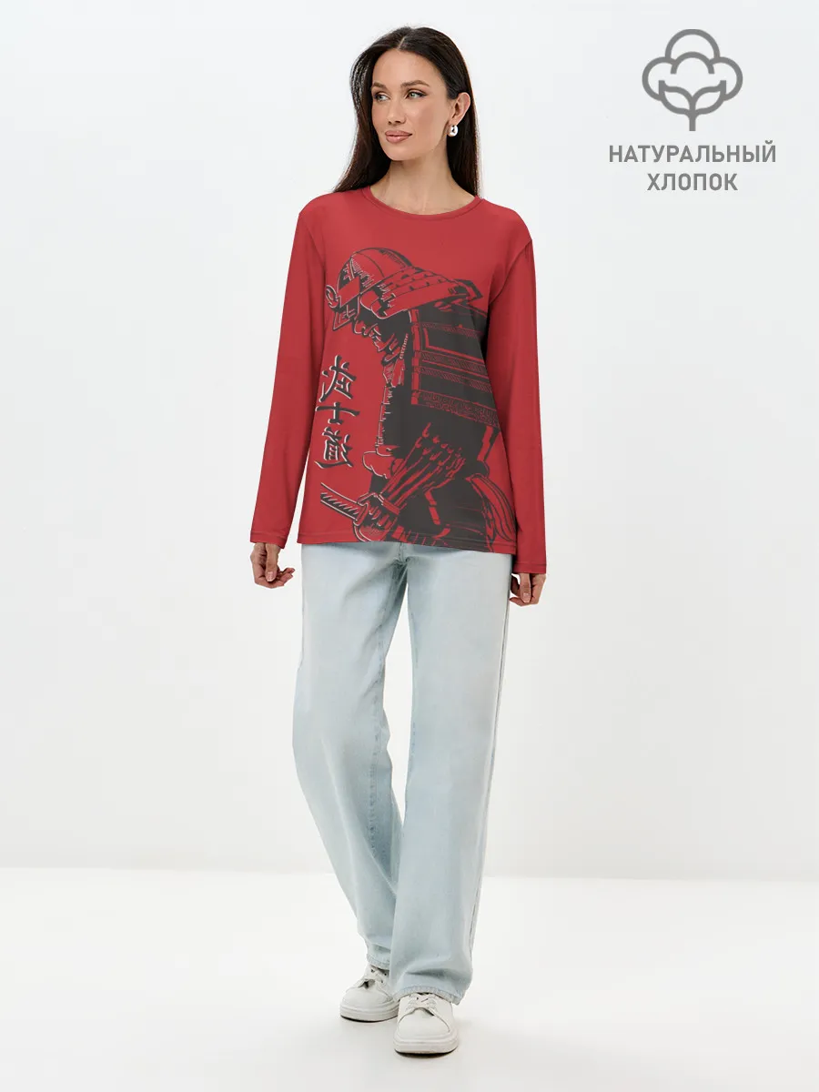Лонгслив женский. Хлопок / Самурай