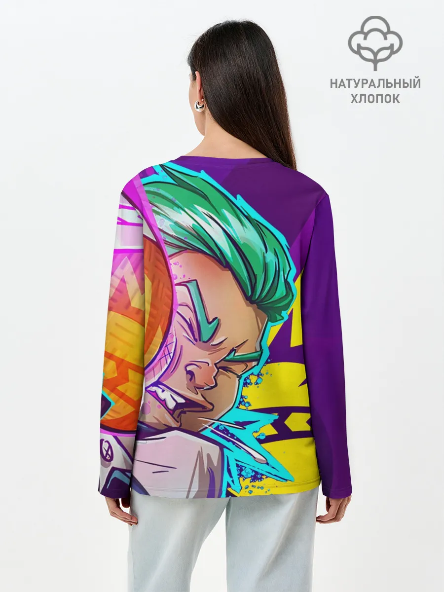 Лонгслив женский. Хлопок / The Knockout City