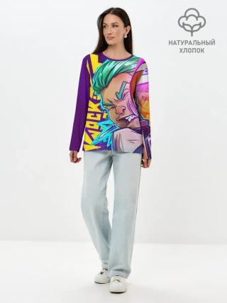 Лонгслив женский. Хлопок / The Knockout City