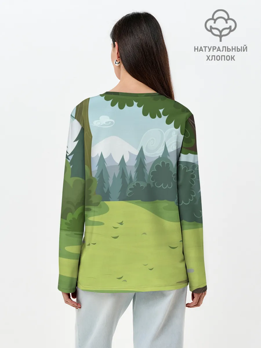 Лонгслив женский. Хлопок / Крутые Бобры | Angry Beavers