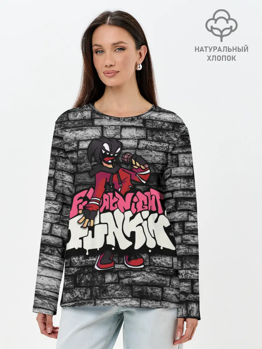 Лонгслив женский. Хлопок / Friday Night Funkin A.G.O.T.I.