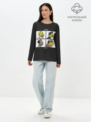 Лонгслив женский. Хлопок / Mozes band