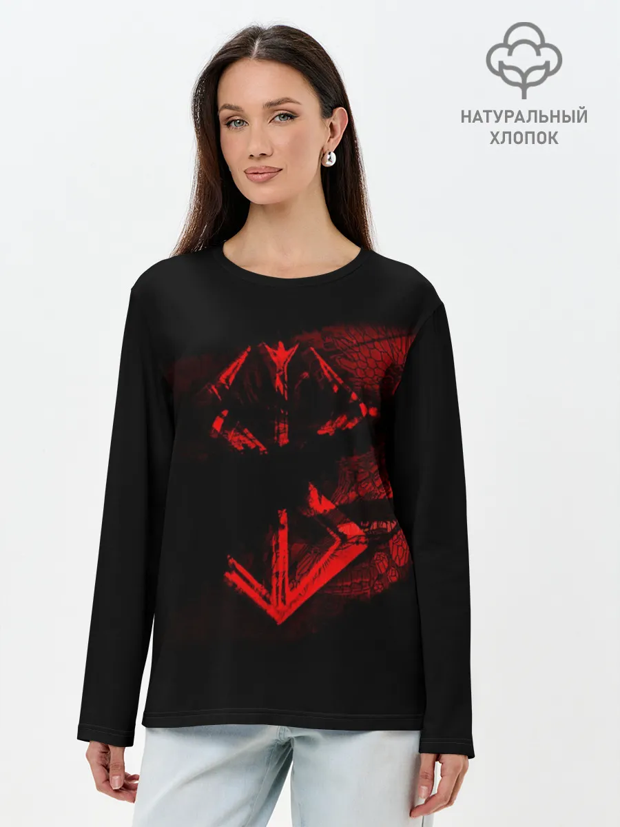Лонгслив женский. Хлопок / Берсерк манга