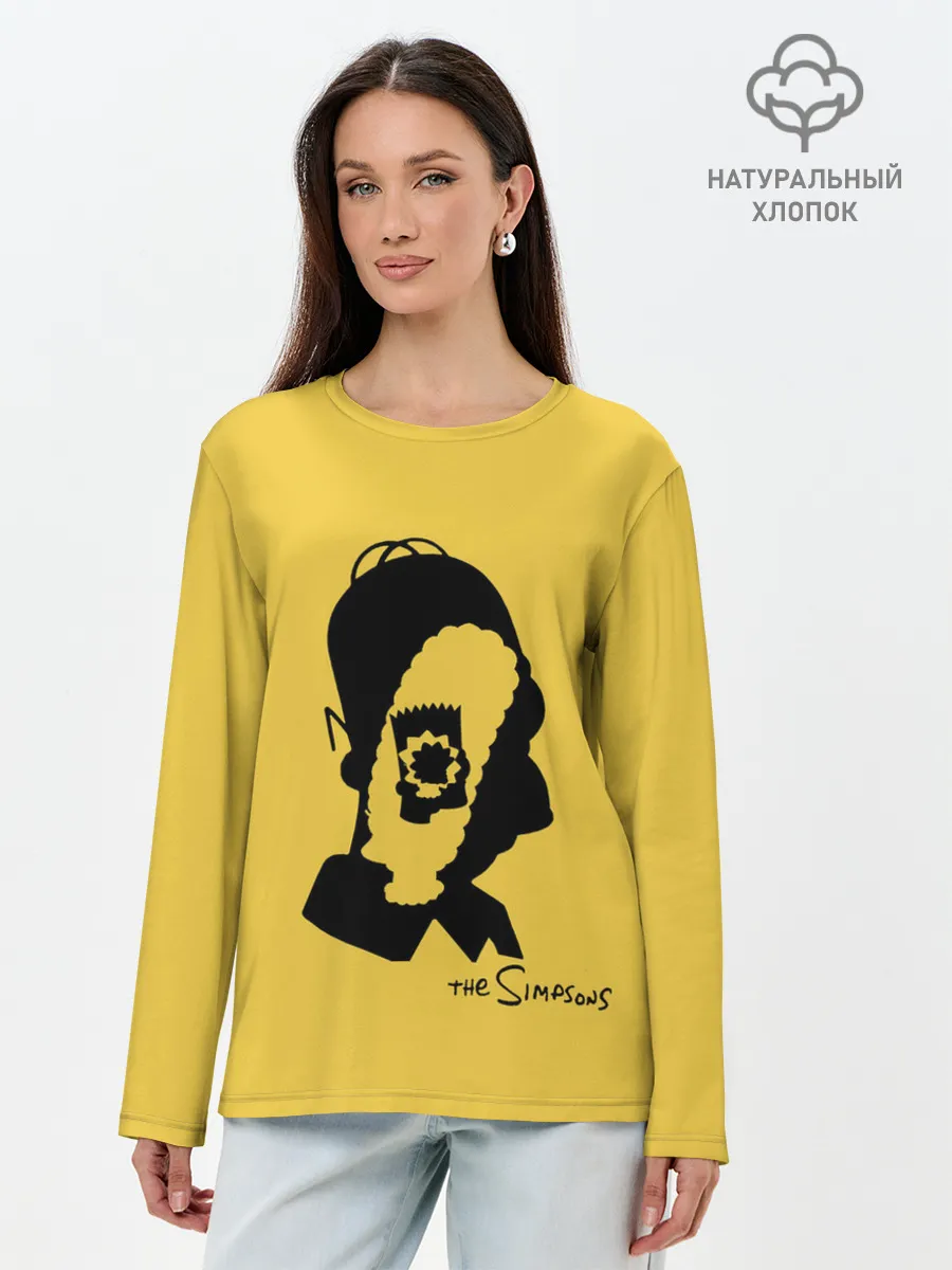 Лонгслив женский. Хлопок / Simpsons family