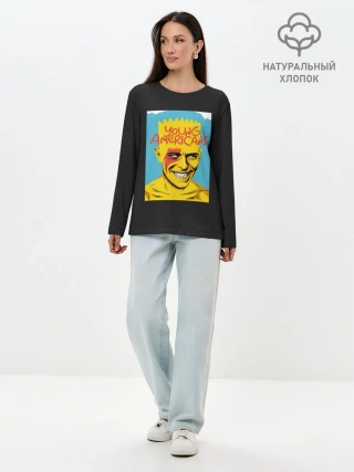 Лонгслив женский. Хлопок / Bart x Bowie