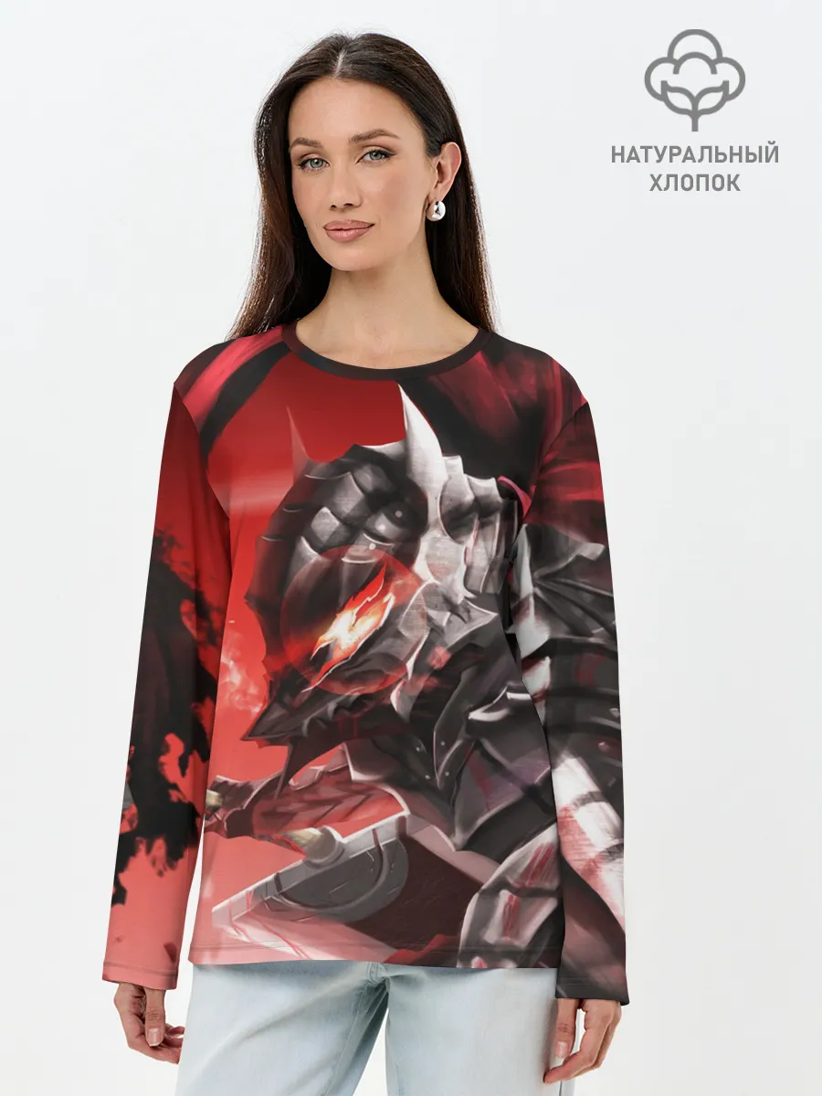Лонгслив женский. Хлопок / БЕРСЕРК с двух сторон