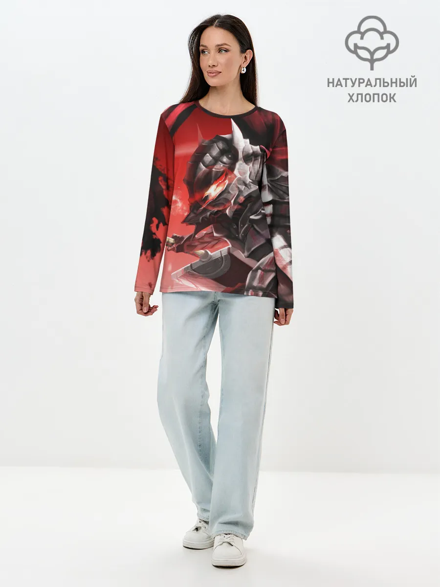 Лонгслив женский. Хлопок / БЕРСЕРК с двух сторон