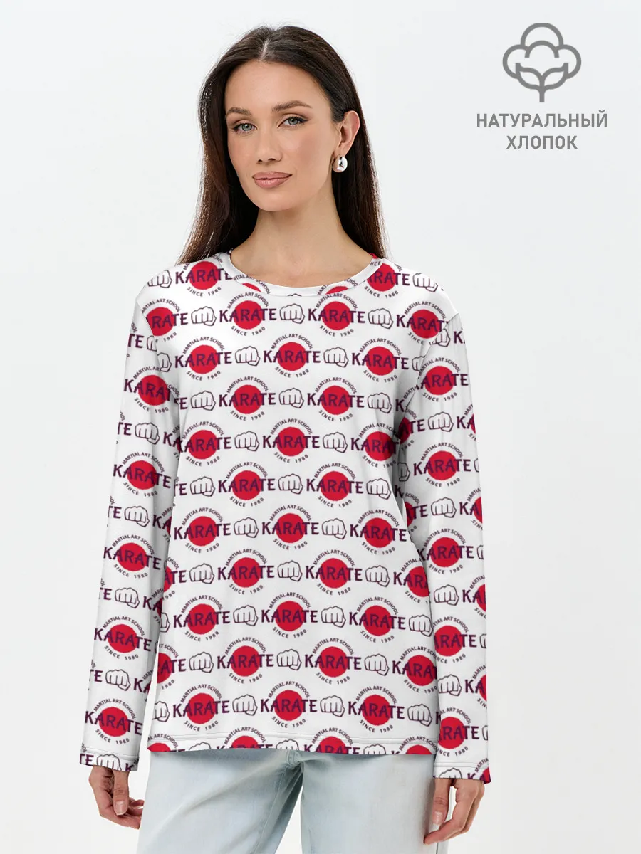 Лонгслив женский. Хлопок / KARATE