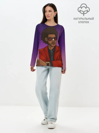 Лонгслив женский. Хлопок / Стильный Уикенд