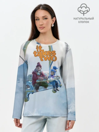 Лонгслив женский. Хлопок / It Takes Two Коди и Мэй