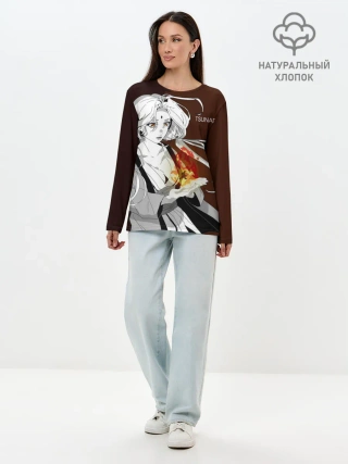 Лонгслив женский. Хлопок / Цунаде