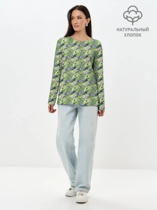 Лонгслив женский. Хлопок / Большой Теннис