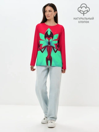 Лонгслив женский. Хлопок / Grimm