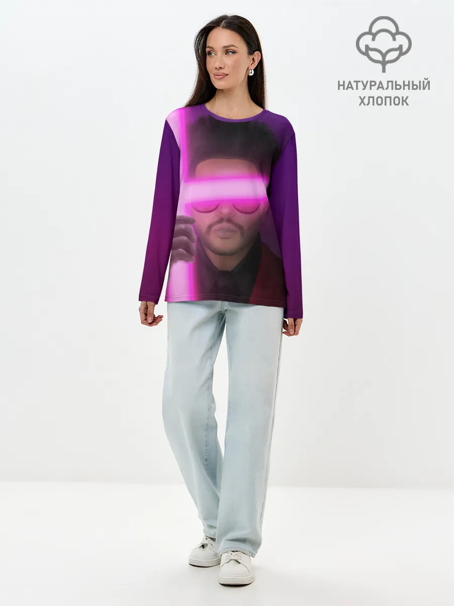 Лонгслив женский. Хлопок / The Weeknd - Blinding Lights