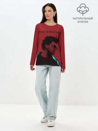 Лонгслив женский. Хлопок / the weeknd