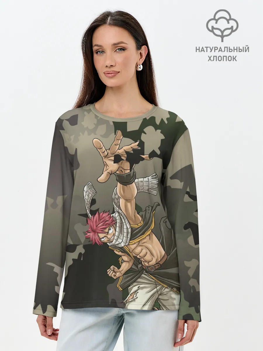 Лонгслив женский. Хлопок / Хвост феи