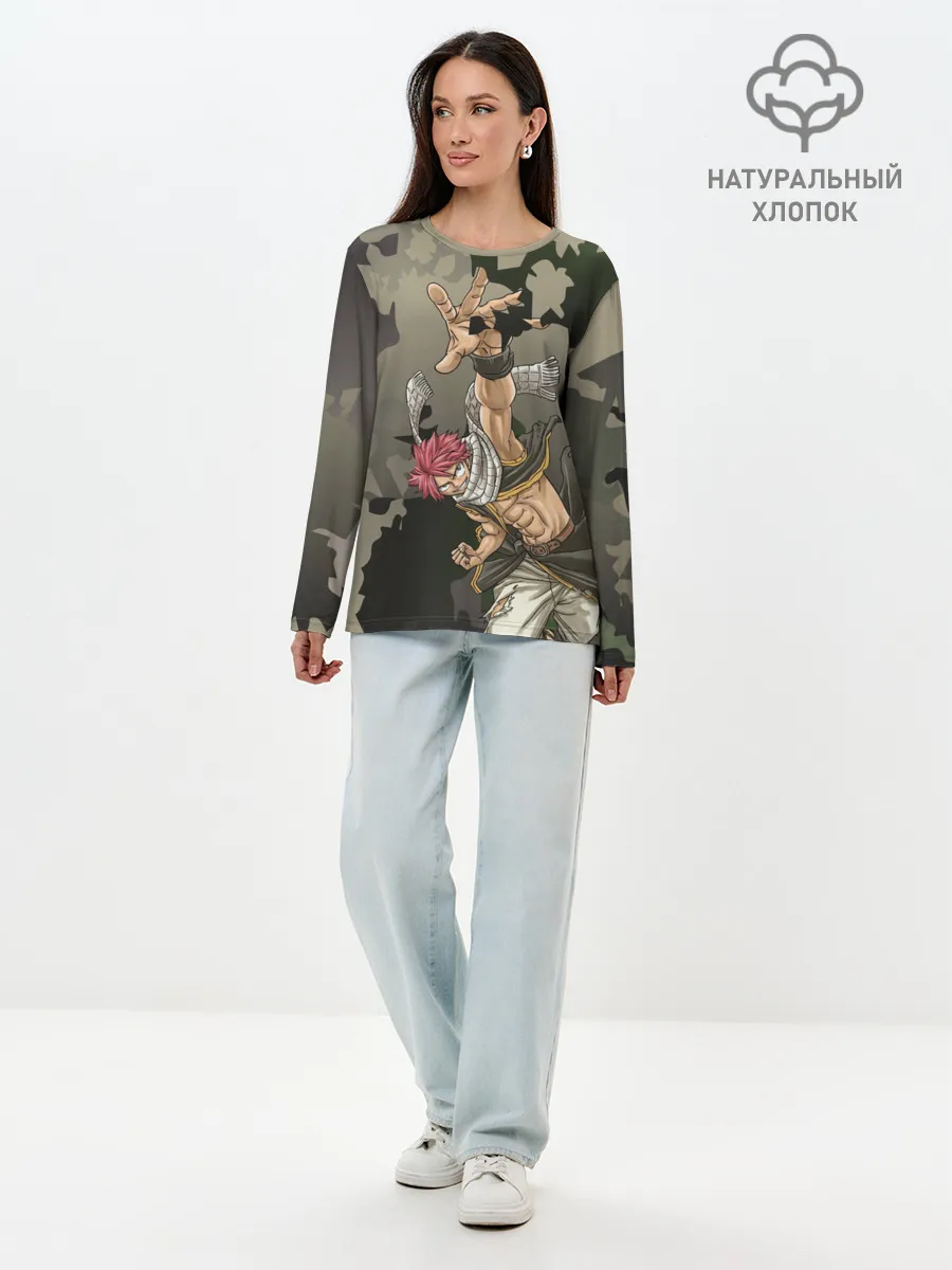 Лонгслив женский. Хлопок / Хвост феи
