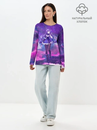 Лонгслив женский. Хлопок / Genshin Impact Кэ Цин