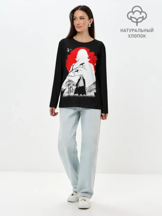 Лонгслив женский. Хлопок / MIkki токийские мстители микки