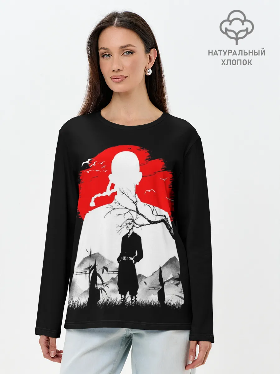 Лонгслив женский. Хлопок / Кэн Рюгудзи Токийские мстители
