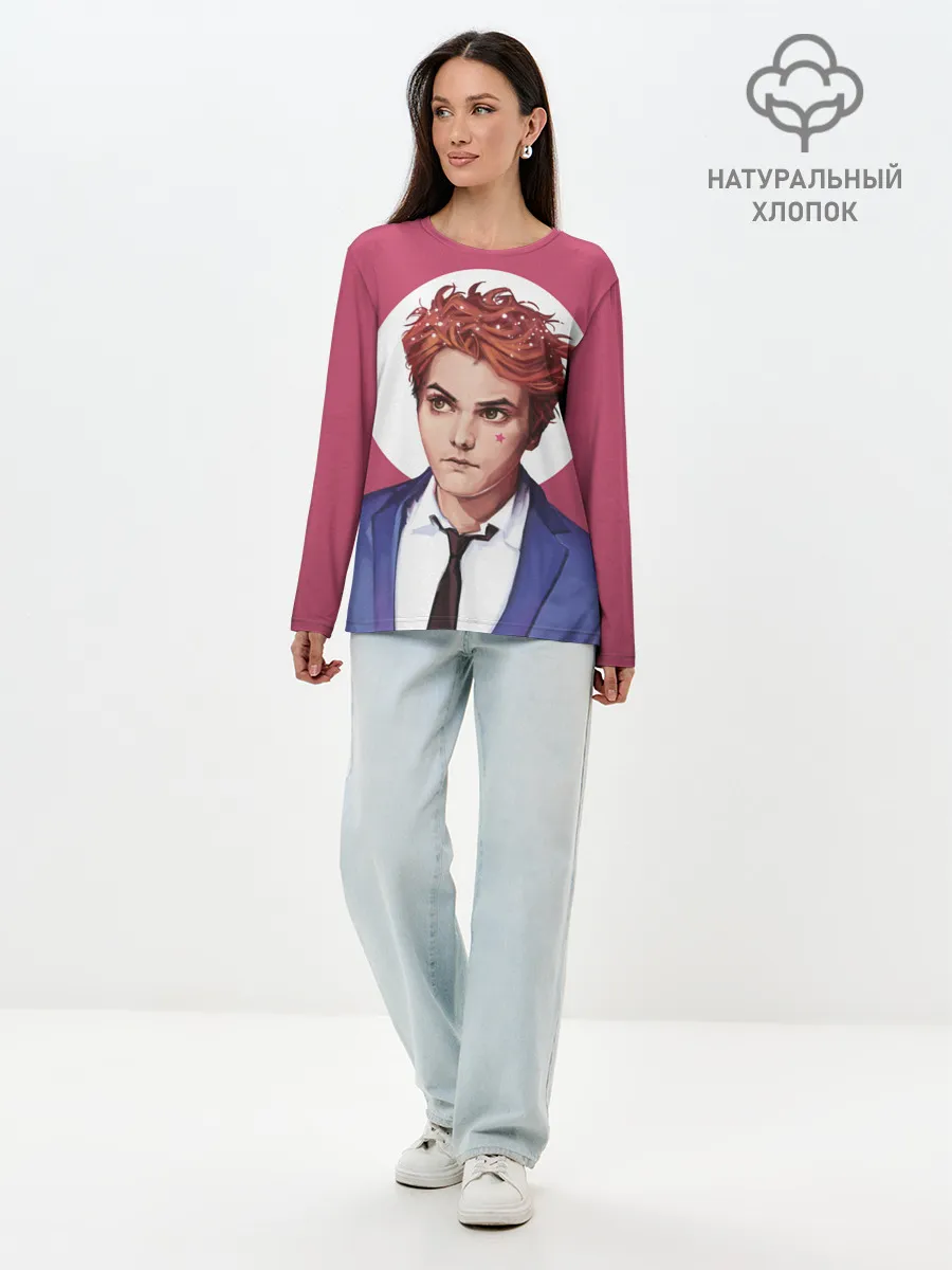 Лонгслив женский. Хлопок / Уэй