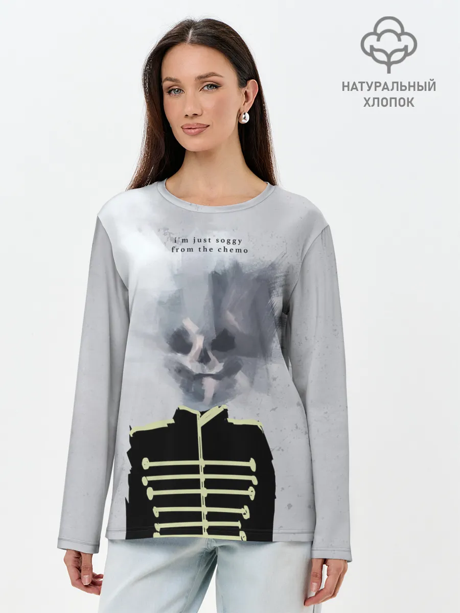 Лонгслив женский. Хлопок / Black parade