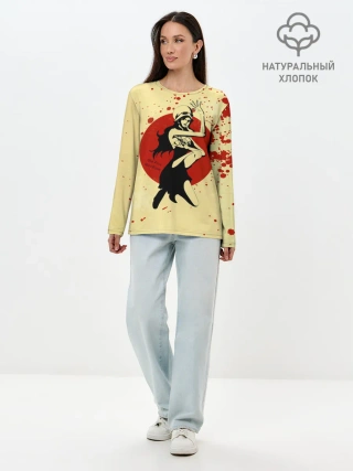 Лонгслив женский. Хлопок / Нико Робин | One Piece