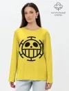 Лонгслив женский. Хлопок / Как у Трафальгара Ло One Piece