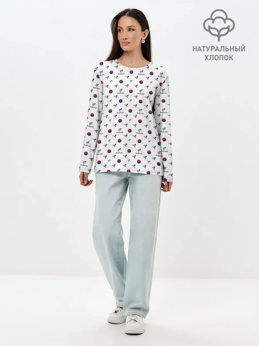 Лонгслив женский. Хлопок / Taekwondo