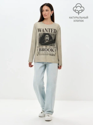 Лонгслив женский. Хлопок / Брук в розыске | One Piece