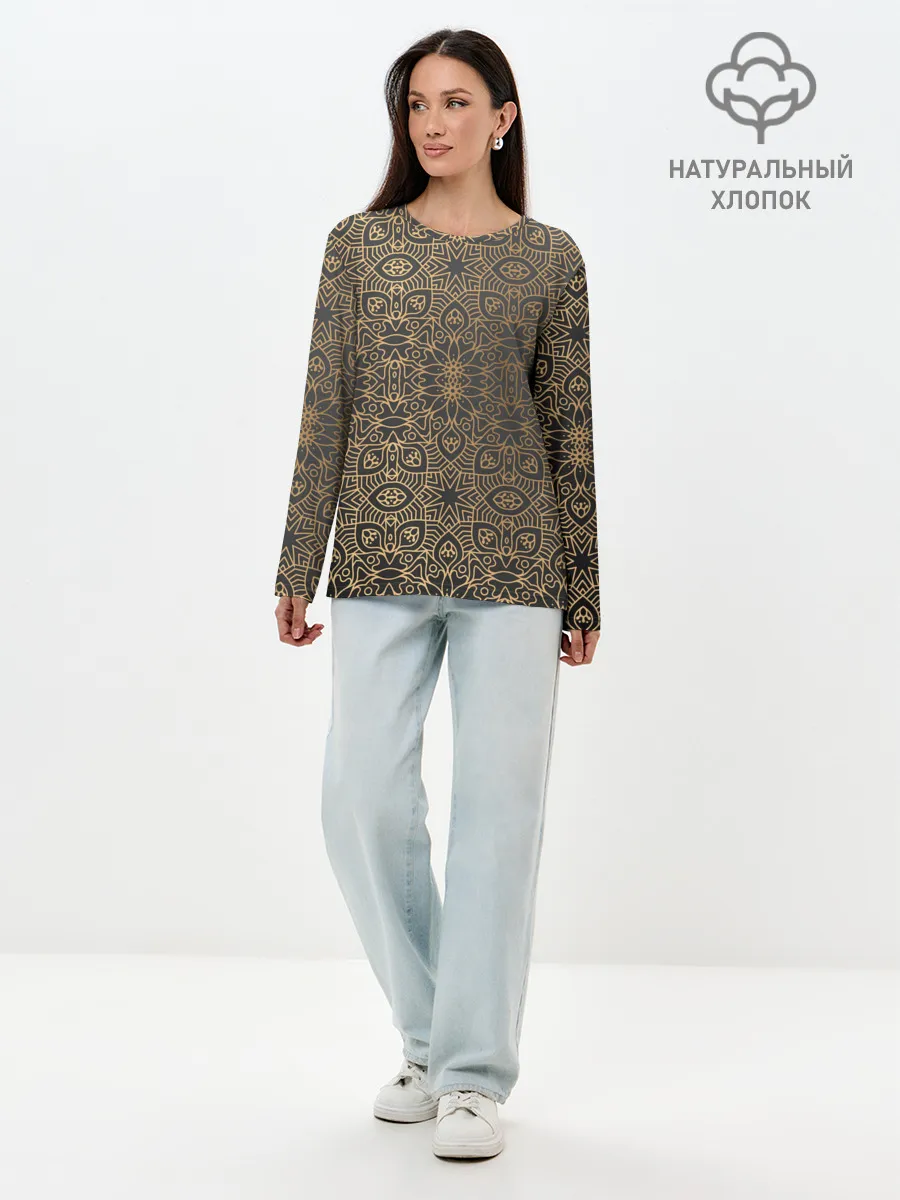 Лонгслив женский. Хлопок / ПерсидСкие Узоры